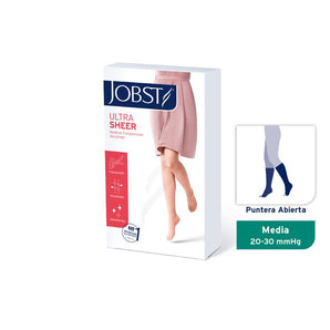 Panty de Compresión Jobst Ultrasheer 20-30 mmhg - A la Rodilla punta abierta