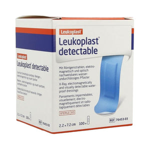 Leukoplast Detectable Sterile Azul 2.2 x 7.2Cm – Caja de 100 unds