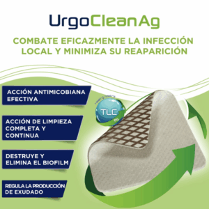 Urgoclean Ag Plata 10x10cms. – 1 unidad