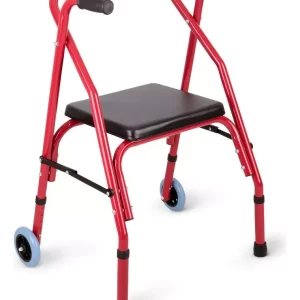 Andador Burrito Plegable Asiento Y 2 Ruedas Blunding