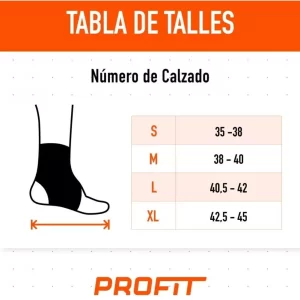 Tobillera simple o Soporte de Tobillo – Profit T1