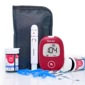 Pack Glucómetro SINOCARE Safe AQ+50 Tiras+50 Lancetas
