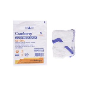 Compresa de Gasa Estéril 45x45cm. Con Hilo Azul radiopaco – Pack 5 unidades