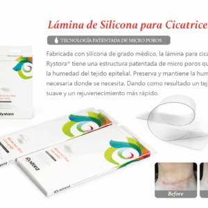 Rystora Lámina de Silicona para Cicatrices 10 x 18cm