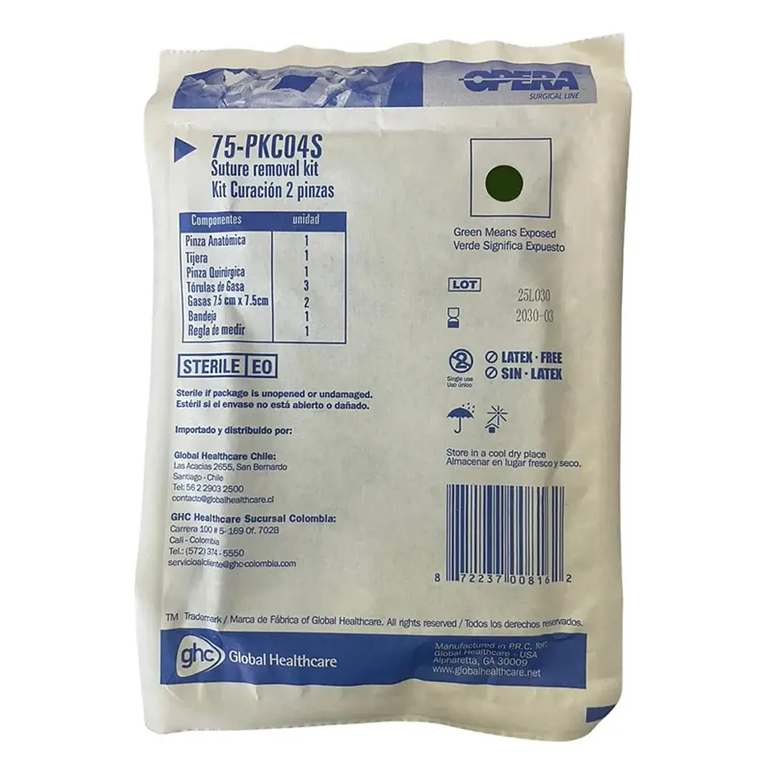 Kit de Curación con Dos Pinzas GHC - Ortopedia Regemeds Maipu