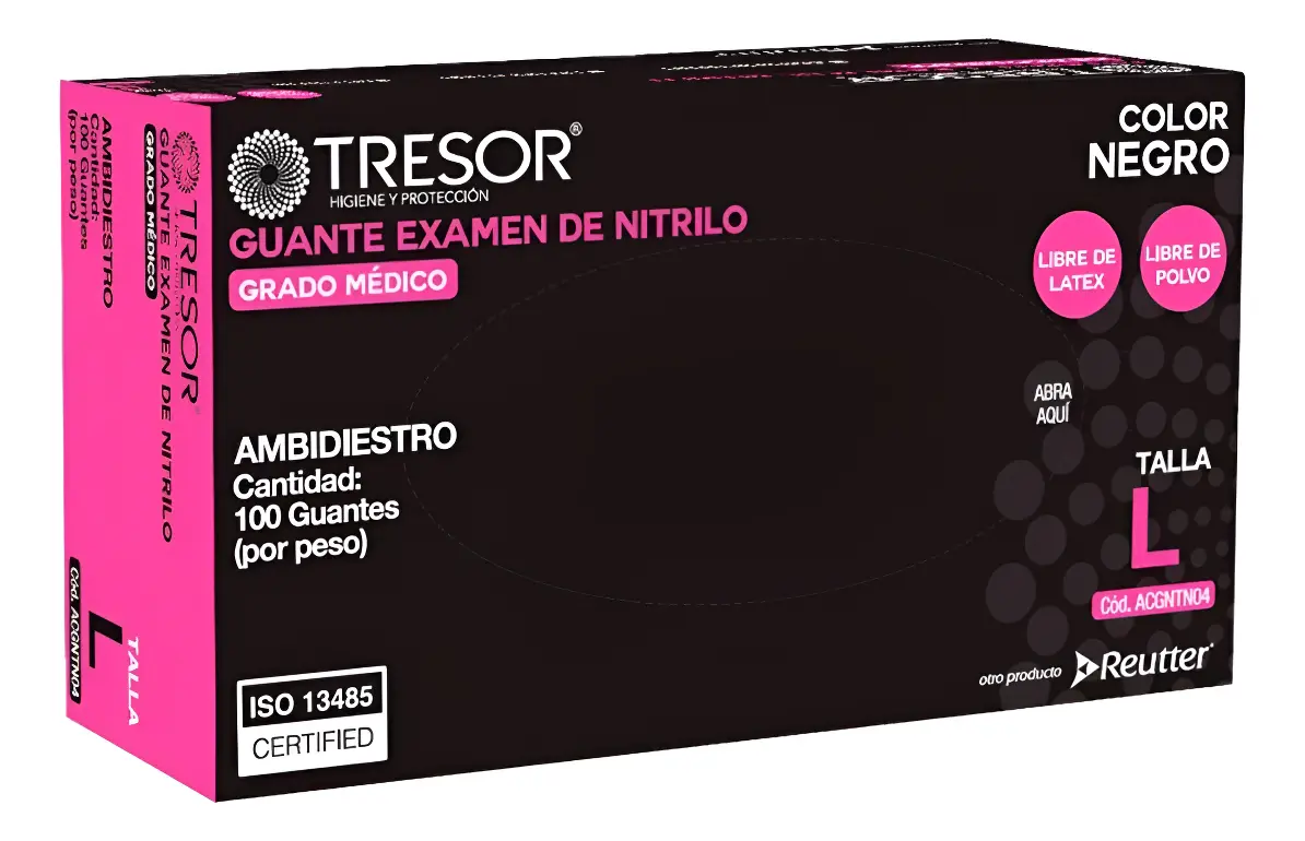 Guantes de Nitrilo Negros Tresor - Imagen 5