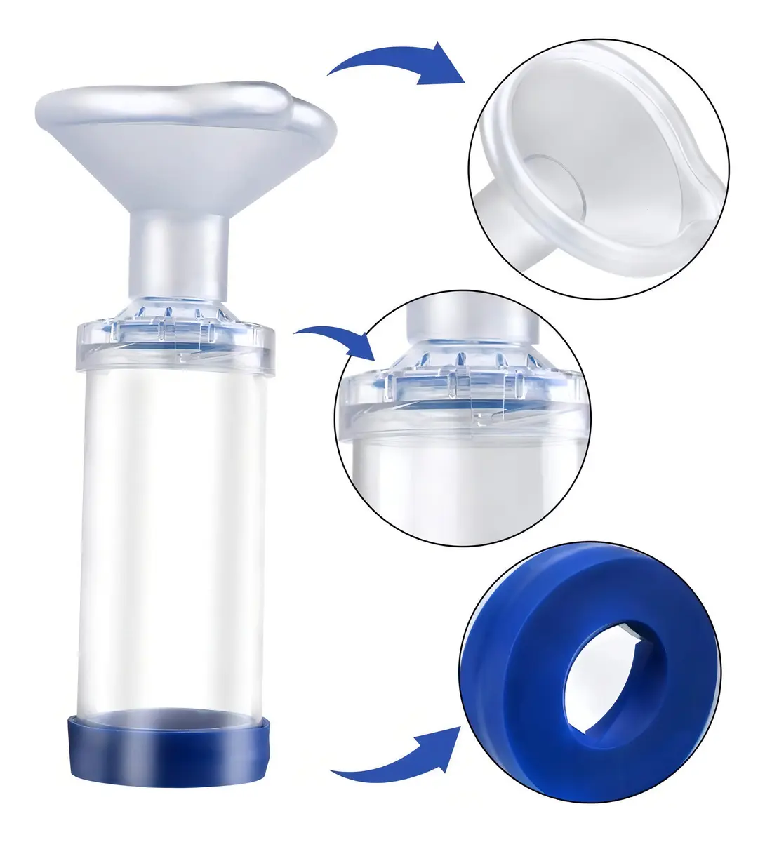 Aerocámara bivalvulada Adulto Muncare 350ml - Imagen 2