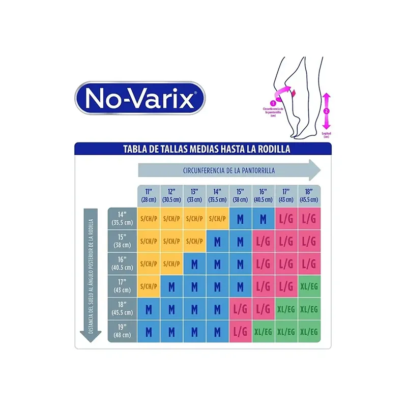 Calcetín No Varix 20-30 mmHg Negro