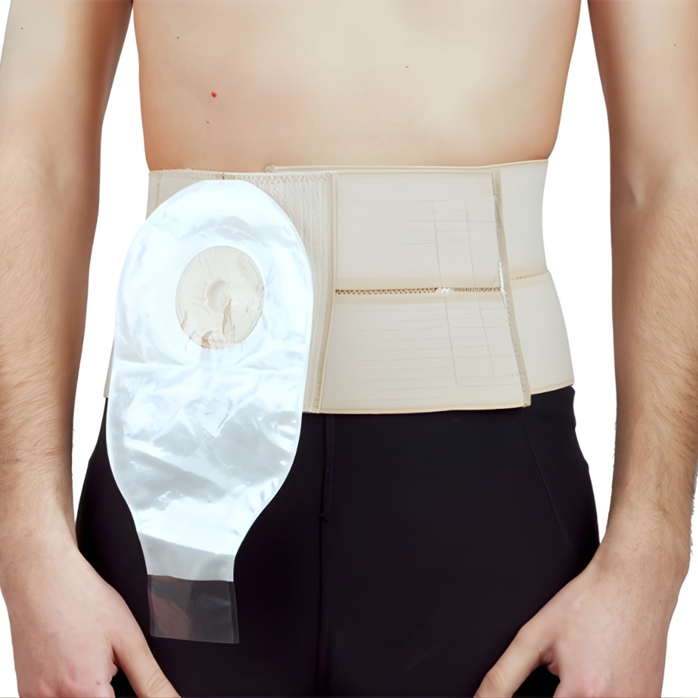 Cinturón para Colostomía Faja 2 Bandas Blunding – cinturón de soporte para bolsa de colostomía con 2 bandas elásticas