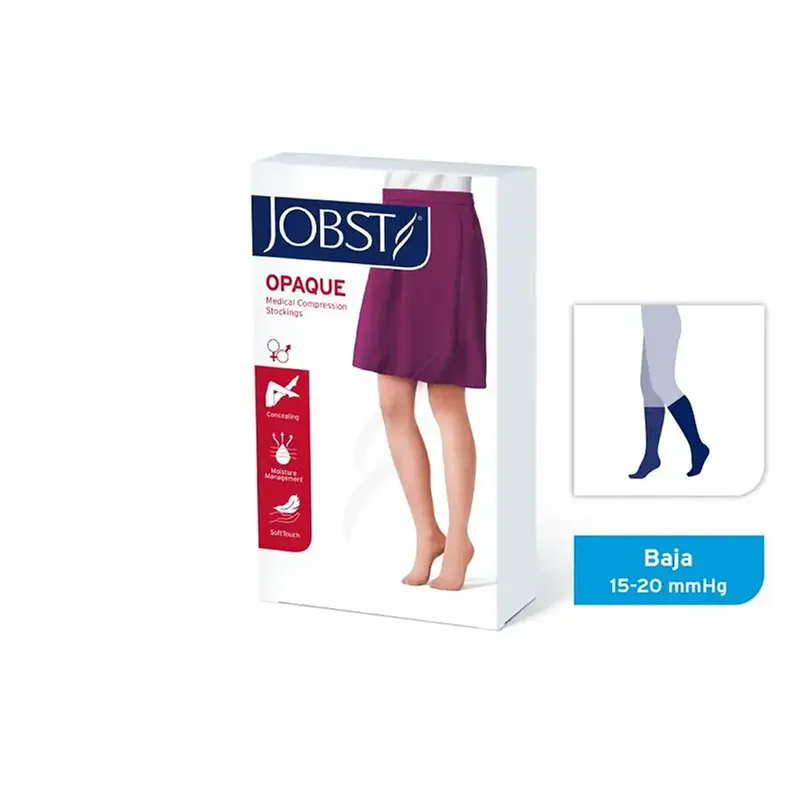 Media Jobst Opaque a la Rodilla 15-20 mmHg Negra